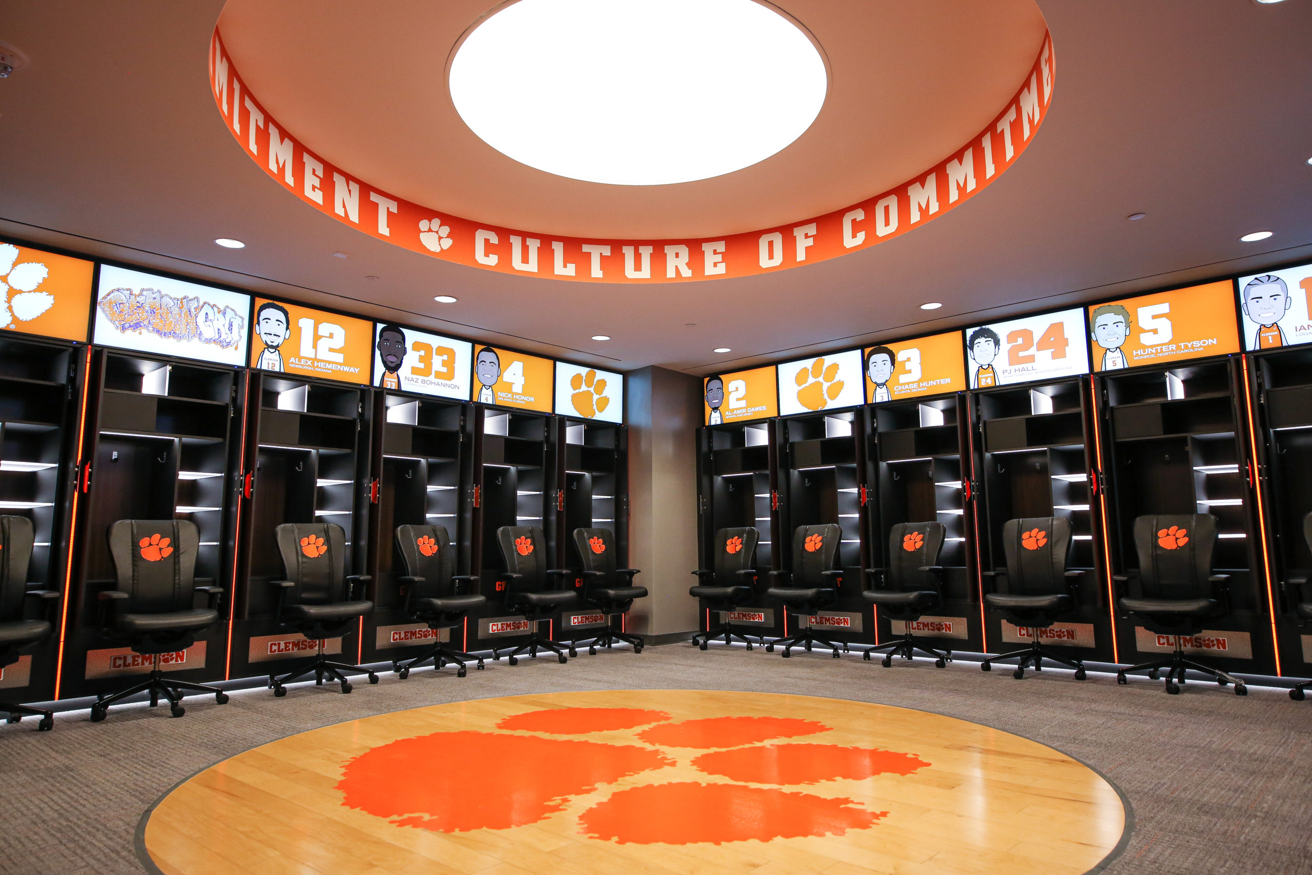 Clemson University Mens Basketball New Locker Room Rennovation 3590