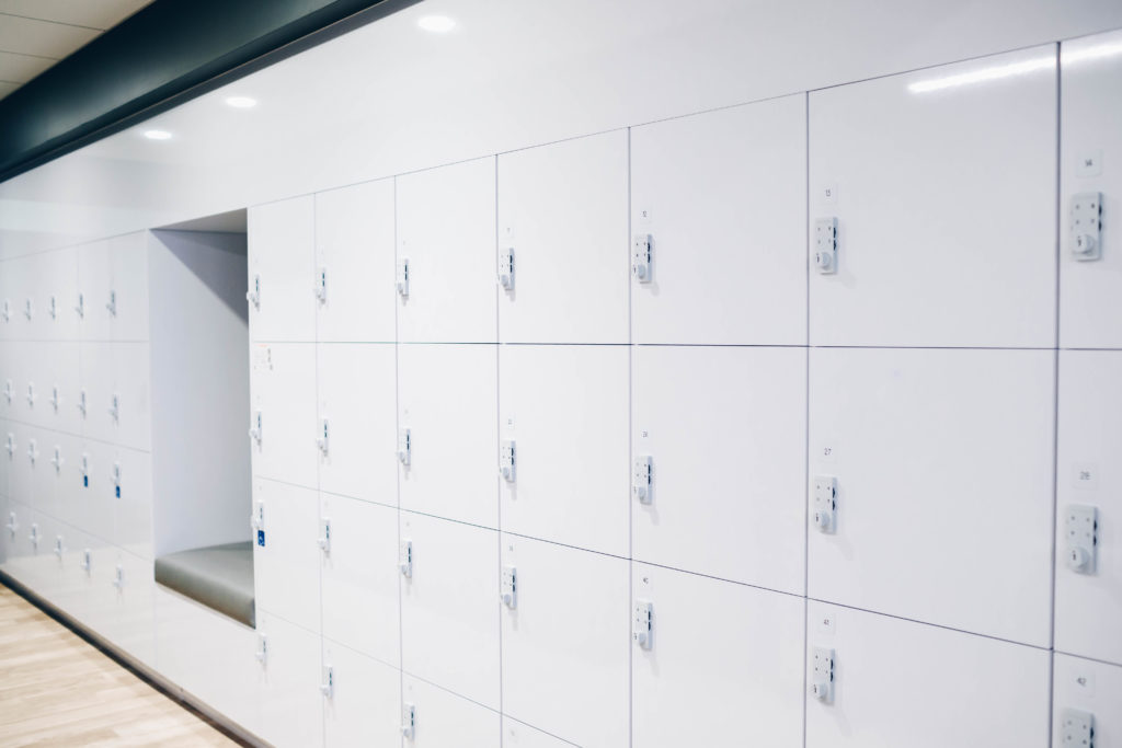 amwin Workspace Lockers + integrated seating